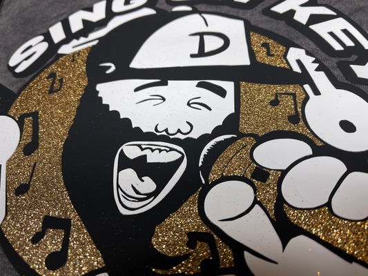 I Sing On Key Crewneck Smoke Black